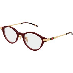 Gucci Vrouw GG2000OJ 003 Optische monturen Acetaat Bordeaux Transparant Rotonde
