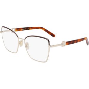 Ferragamo Vrouw SF2223N 726 Optische monturen Metaal Geel  Hurken Normaal Normaal