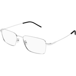 SAINT LAURENT Man SL 844 002 Optische monturen Metaal Zilver Transparant Kwadraat