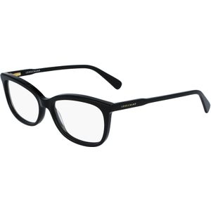 LONGCHAMP Vrouw LO2718 001 Optische monturen Acetaat Zwart  Hurken Normaal Normaal