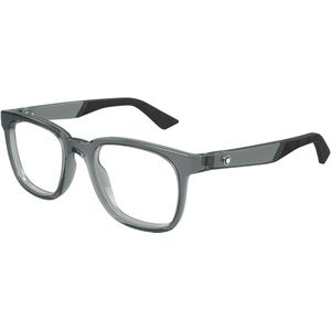 Montblanc Man MB0433O 005 Optische monturen Geïnjecteerd Grijs Transparant Kwadraat