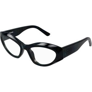 Balenciaga Vrouw BB0400O 003 Optische monturen Acetaat Zwart Transparant Kattenoog