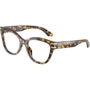 Dolce & Gabbana Vrouw DG3418 3330 Optische monturen Acetaat Schildpad Transparant Vlinder Normaal