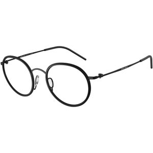 Giorgio Armani Man AR5155 3001 Optische monturen Metaal Zwart Transparant Rotonde Normaal