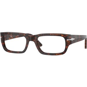 Persol Unisex PO3347V 24 Optische monturen Acetaat Schildpad Transparant Hurken Normaal