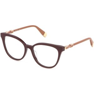 Furla Vrouw VFU832 0G96 Optische monturen Acetaat Bordeaux  Vlinder