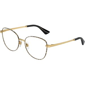 Dolce & Gabbana Vrouw DG1355 1364 Optische monturen Staal Goud Transparant Vlinder Normaal