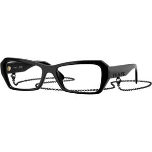 VOGUE EYEWEAR Vrouw VO5656U  W44 Optische monturen Nylon Zwart Transparant Vlinder Normaal