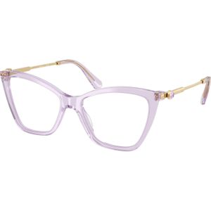 Swarovski Vrouw Swarovski SK2051 1079 Optische monturen Acetaat Altviool Transparant Kattenoog Normaal