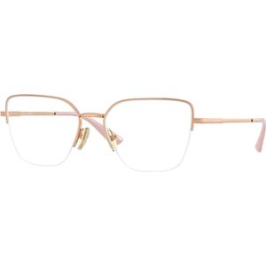 VOGUE EYEWEAR Donna VO4331 5207 Optische monturen Metallo Rosa Trasparente Farfalla Normale