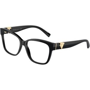Tiffany Vrouw TF2246 8001 Optische monturen Acetaat Zwart Transparant Hurken Normaal