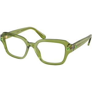 Swarovski Vrouw SK2039 3002 Optische monturen Acetaat Groente Transparant Kussen Normaal