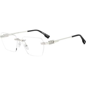 Dsquared2 Man D2 0102 010 Optische monturen Metaal Palladium  Hurken Normaal