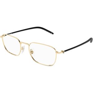 Montblanc Man Montblanc MB0369O 001 Optische monturen Metaal Goud Transparant Kwadraat