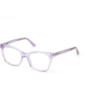 Guess Uniseks GU50268 081 Optische monturen Acetaat Altviool  Kwadraat Normaal