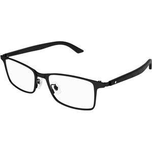 Montblanc Man MB0361O 006 Optische monturen Metaal Zwart Transparant Kwadraat