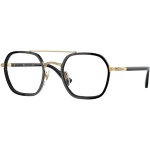 Persol Unisex PO2480V 1097 Optische monturen Metaal Zwart  Geometrisch