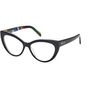 Emilio Pucci Vrouw EP5215 001 Optische monturen Acetaat Zwart  Kattenoog Normaal