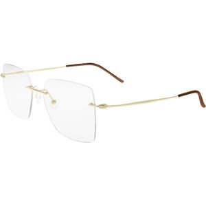 Calvin Klein Unisex CK22125TC 200 Optische monturen Titanium Bruin  Hurken Normaal Fotochromatisch