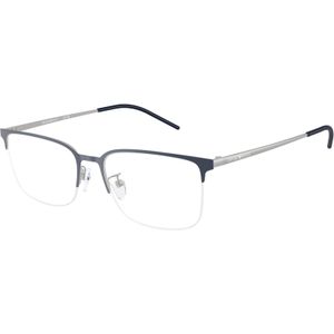 Emporio Armani Man EA1179D  3018 Optische monturen Metaal Blauw Transparant Geometrisch Normaal