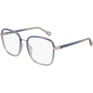 Chloé Vrouw CH0034O 002 Optische monturen Geïnjecteerd Blauw Transparant Hurken