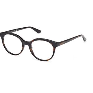 Guess Uniseks GU50270 052 Optische monturen Acetaat Havana  Rotonde Normaal