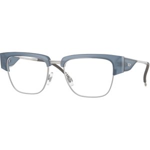 DIESEL Unisex DL4005 2020 Optische monturen Acetaat Blauw Transparant Hurken Normaal