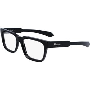 Ferragamo Man SF2941 001 Optische monturen Acetaat Zwart  Vierkant Fotochromatisch Fotochromatisch