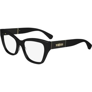 LONGCHAMP Vrouw LO2742L 001 Optische monturen Acetaat Zwart  Kattenoog Normaal Normaal