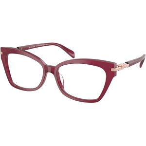 Michael Kors Donna MK4146U Montego Bay 4018 Optische monturen Acetato Rosso Trasparente Cat Eye Normale