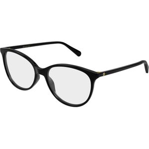Gucci Vrouw GG0550O 001 Optische monturen Acetaat Zwart Transparant Kattenoog