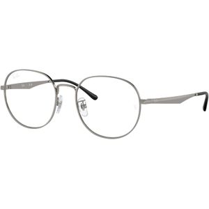 Ray - Ban Unisex RX6517D 2502 Optische monturen Metaal Grijs Transparant Pantos Normaal