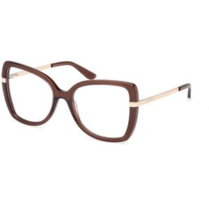 Guess Vrouw GU50245 048 Optische monturen Acetaat Bruin  Vlinder Normaal