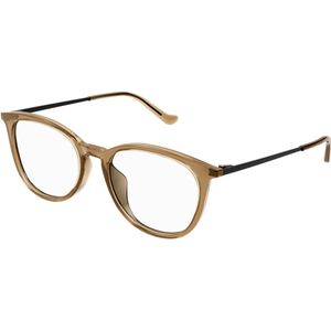 Gucci Vrouw GG1468OA 003 Optische monturen Acetaat Bruin Transparant Rotonde