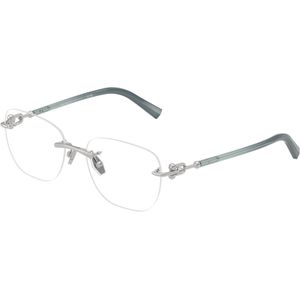 Tiffany Unisex Tiffany TF1170D 6001 Optische monturen Metaal Zilver Transparant Kwadraat Normaal