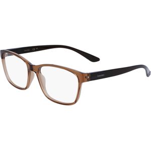 Calvin Klein Uniseks Calvin Klein CK23528N 200 Optische monturen Bio-geïnjecteerd Bruin  Kwadraat Normaal