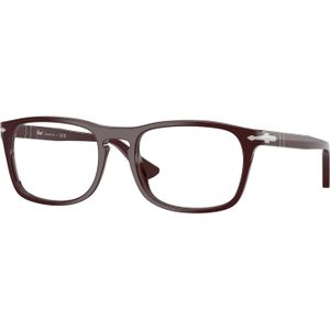 Persol Unisex PO3344V  1241 Optische monturen Acetaat Altviool Transparant Kussen Normaal