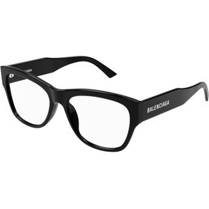 Balenciaga Unisex BB0309O 001 Optische monturen Acetaat Zwart  Hurken