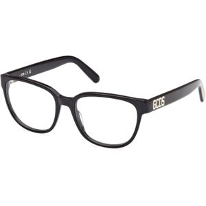 GCDS Unisex GD5034 001 Optische monturen Acetaat Zwart  Rotonde Normaal