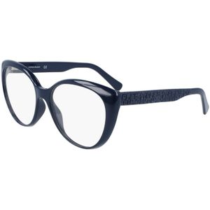 LONGCHAMP Vrouw LO2682 424 Optische monturen Acetaat Blauw  Kattenoog