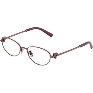 Tiffany Vrouw TF1162TD 6015 Optische monturen Titanium Altviool Transparant Rotonde Normaal
