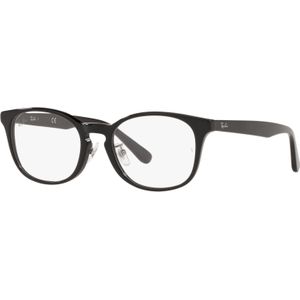 Ray - Ban Unisex RX5386D 2000 Optische monturen Acetaat Zwart Transparant Rotonde Normaal