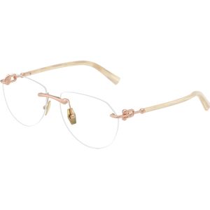 Tiffany Uniseks Tiffany TF1173K 6214 Optische monturen Metaal Goud Transparant Piloot Normaal