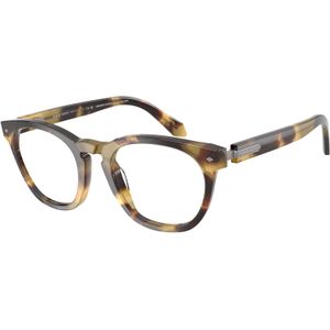 Giorgio Armani Man AR7284  6301 Optische monturen Acetaat Schildpad Transparant Rotonde Normaal