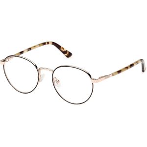 Guess Unisex GU8274 033 Optische monturen Aluminium Goud  Rotonde Normaal