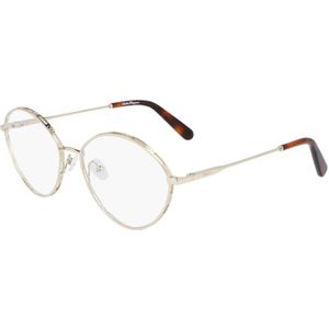 Ferragamo Vrouw SF2209 717 Optische monturen Metaal Goud  Rotonde