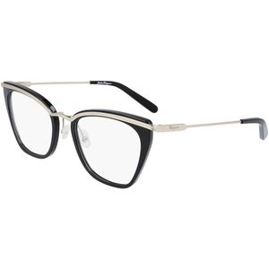 Ferragamo Vrouw SF2205 978 Optische monturen Metaal Zwart  Kattenoog