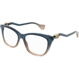 Gucci Vrouw GG1012O 002 Optische monturen Acetaat Blauw Transparant Hurken