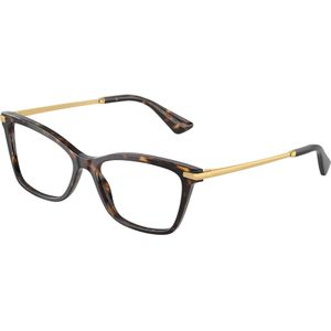 Dolce & Gabbana Vrouw DG3393 502 Optische monturen Acetaat Schildpad Transparant Hurken Normaal
