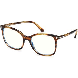 TOM FORD Vrouw FT6089-B 055 Optische monturen Acetaat Havana  Kwadraat Normaal